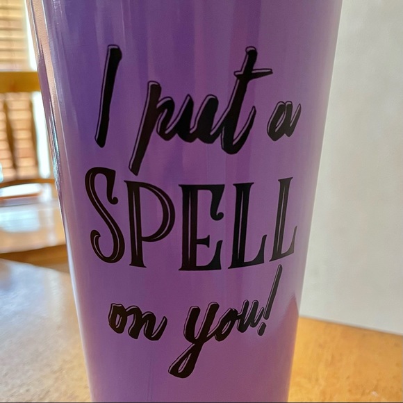 Disney Hocus Pocus I Put A Spell On You Purple Stainless Steel Tumbler NEW!! - Picture 7 of 8
